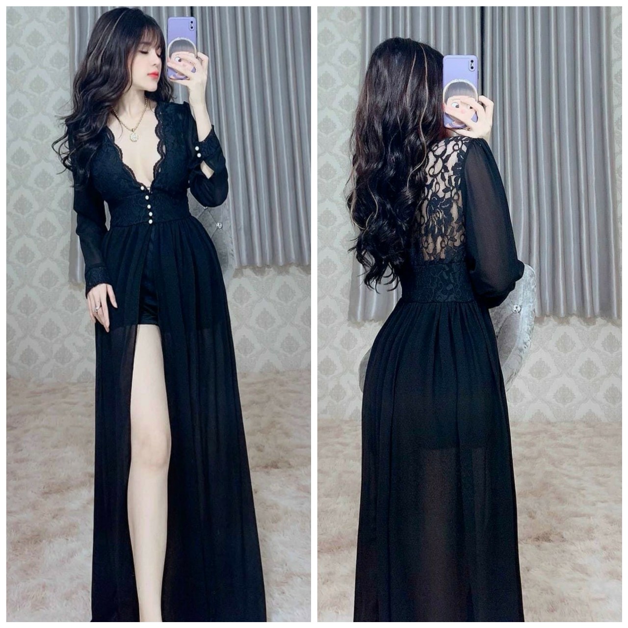 [HCM]Jum Maxi Ren Phối Voan