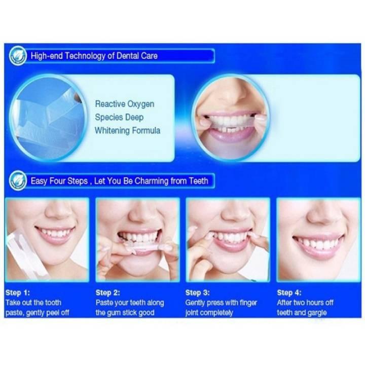 miếng dán trắng răng,  crest 3d white 7 gói 14 miếng