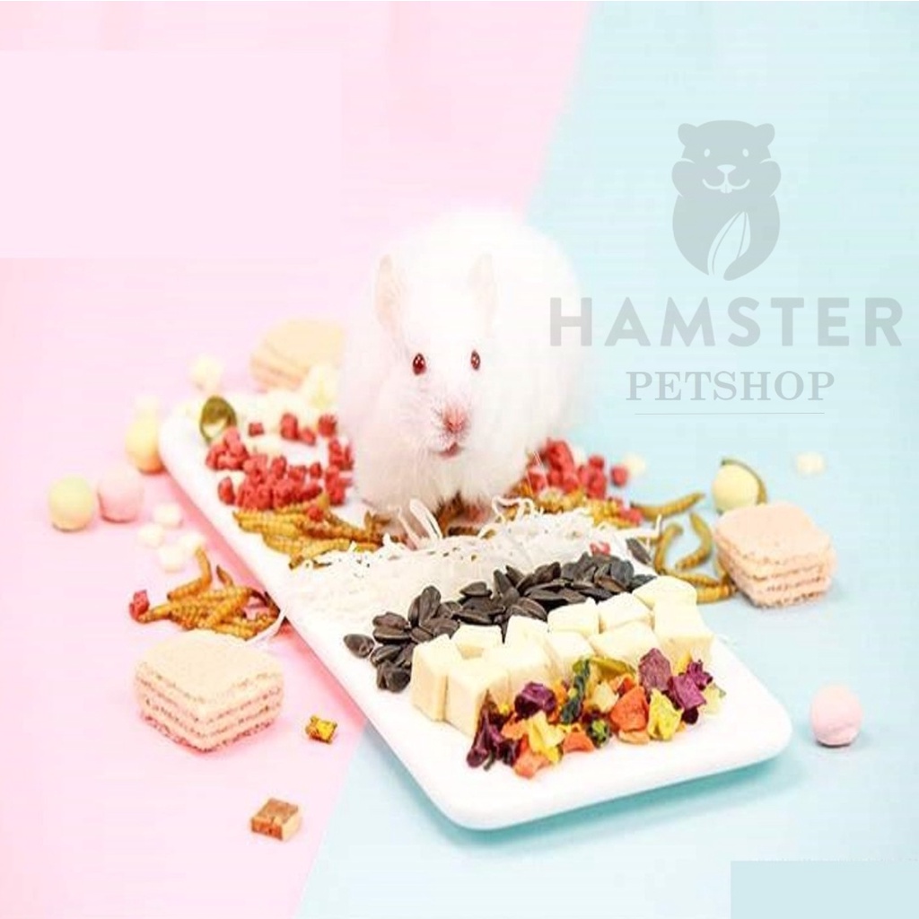 Đồ ăn thử cho các bé hamster ,  ,  , sóc