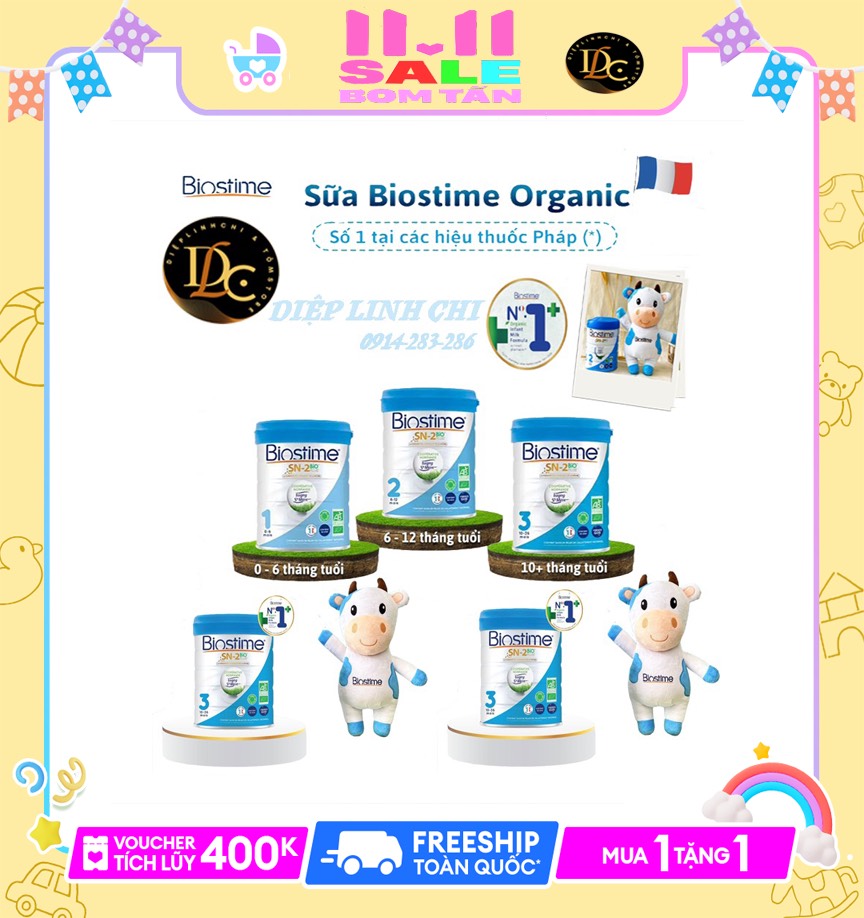 Sữa Biostime SN-2 Bio Plus Organic milk powder 800g