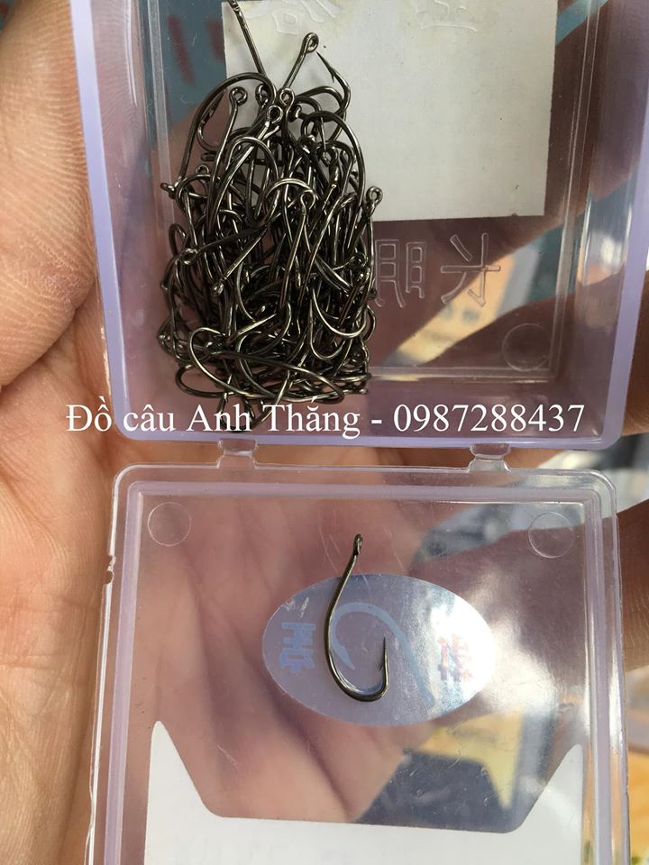 Lưỡi câu tháp vàng đốc dài có khoen