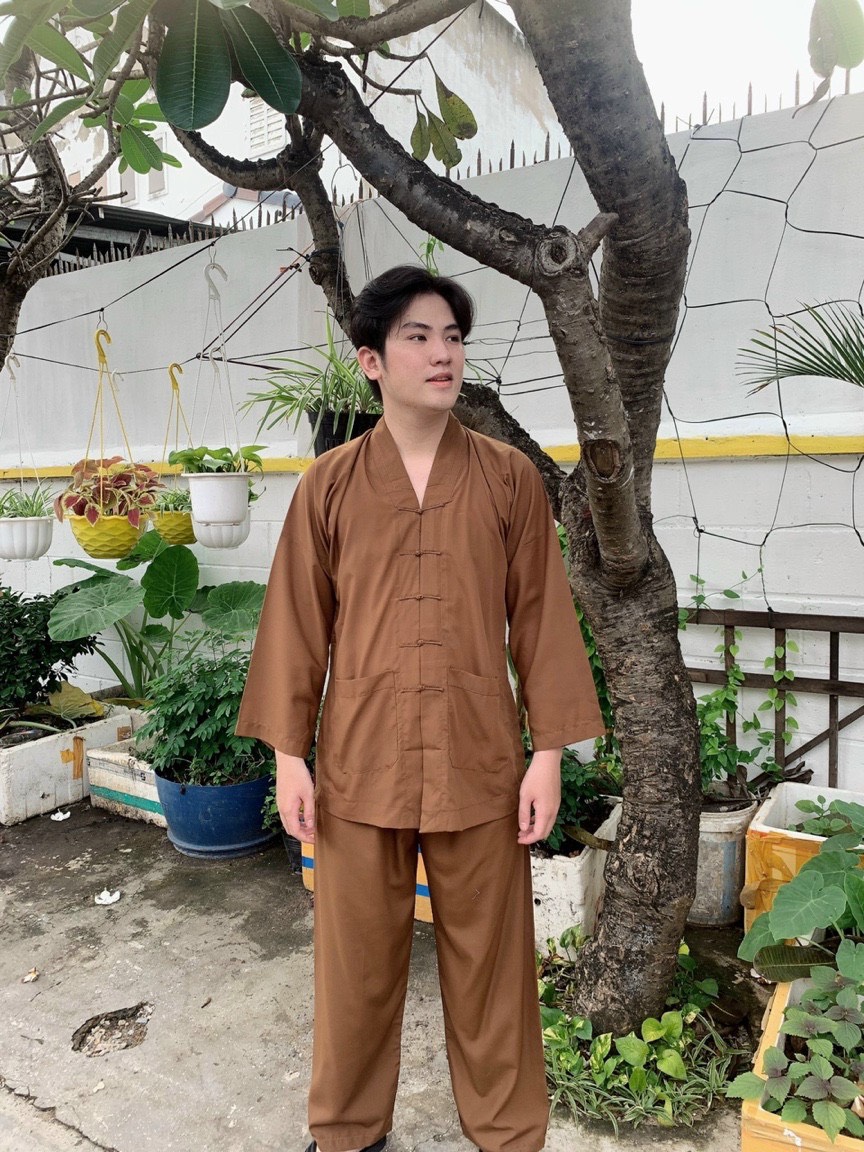 đồ lam đi chùa - mẫu la hán Nam ( vãi kate )