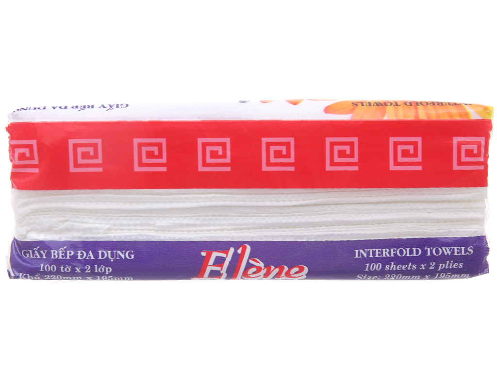 Khăn giấy Elene gói 100 tờ ( 2 lớp ) bếp đa dụng