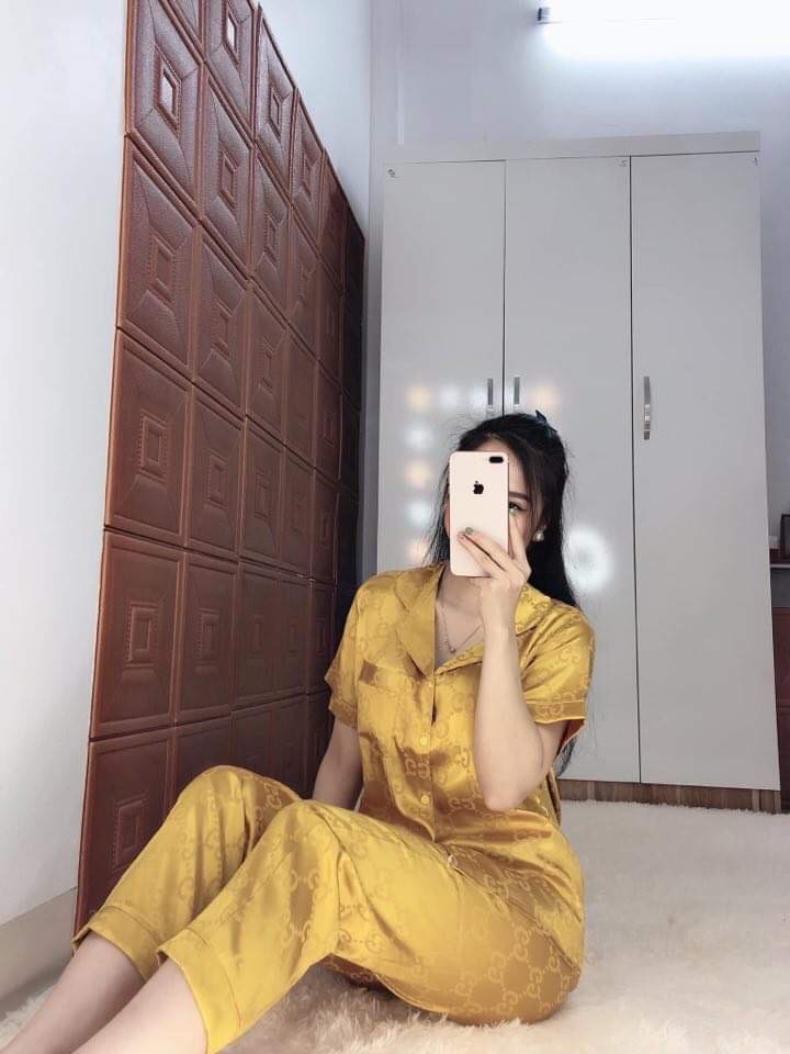 BỘ LỤA SATIN ÁO CỘC QUẦN DÀI, BỘ ĐỒ SAU SINH
