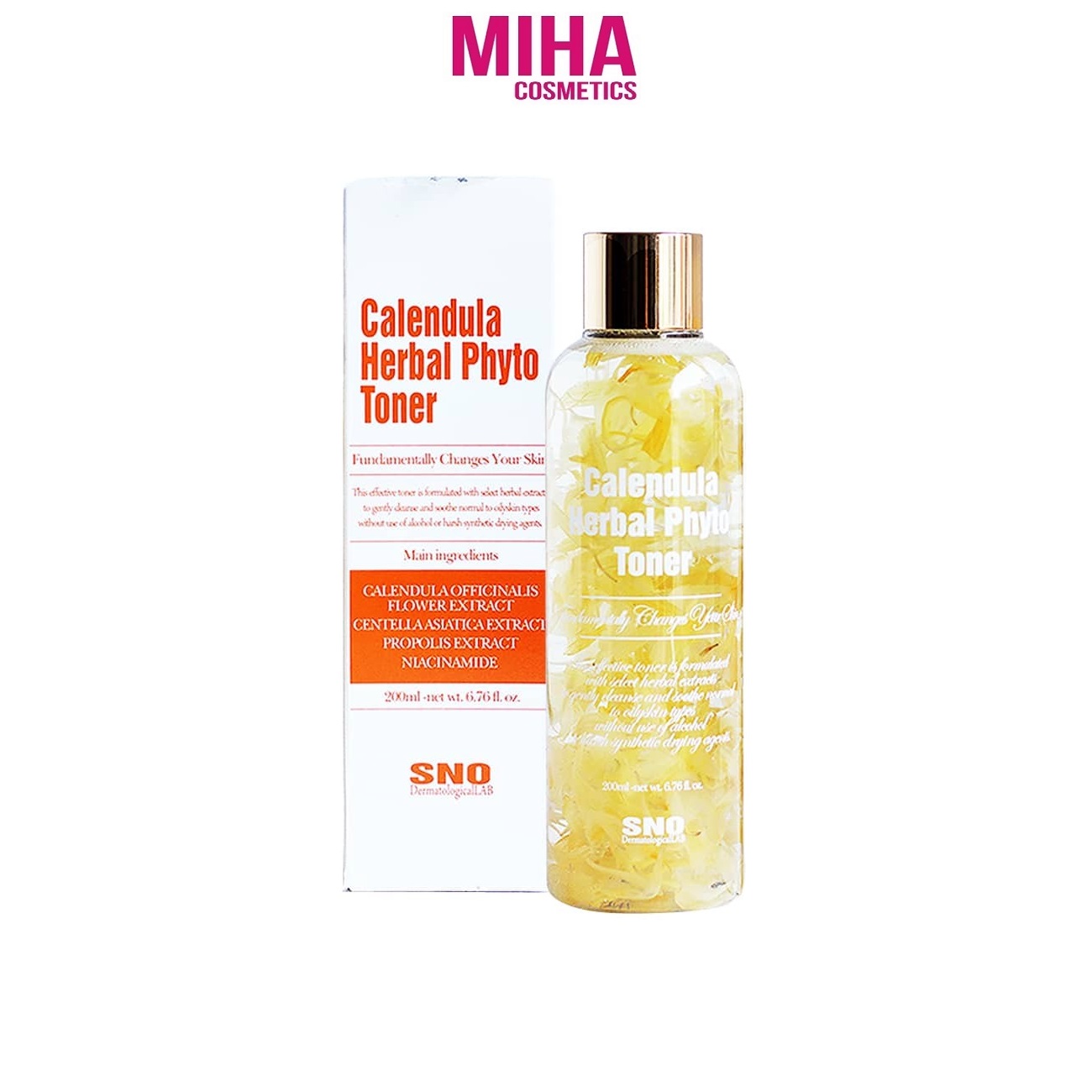Nước Hoa Hồng Hoa Cúc SNO Calendula Herbal Phyto Toner 200ml