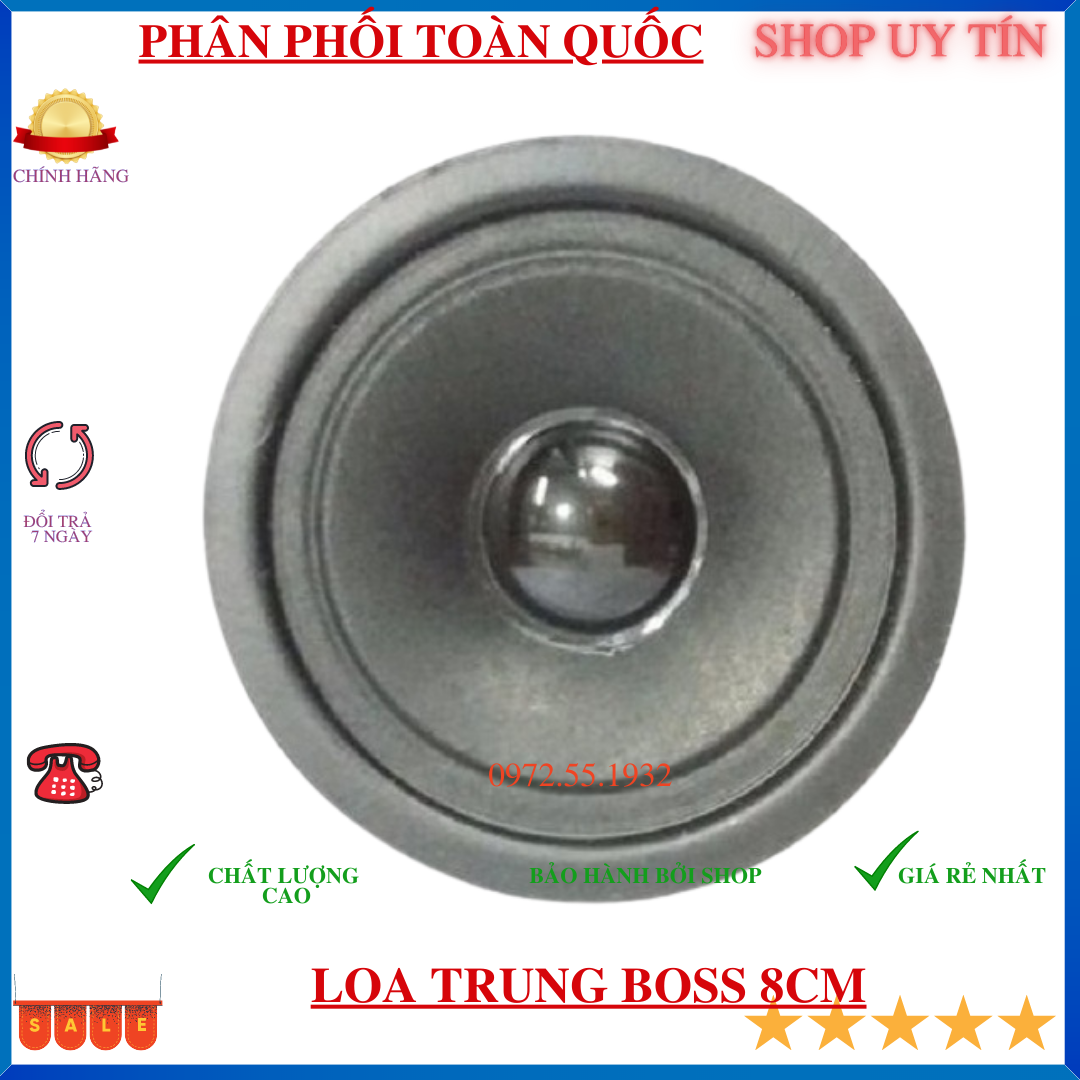 Loa trung boss 8cm xịn đẹp - giá 2 chiếc