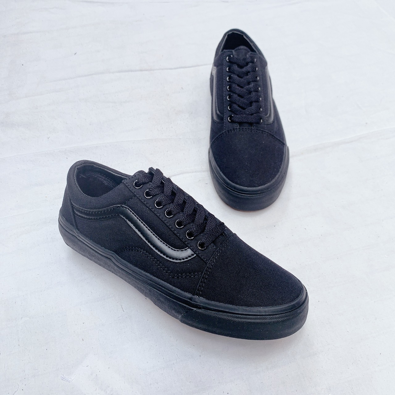 [Hoàn Tiền 15%]giày old skool đen full.Tặng tất,hộp,dây
