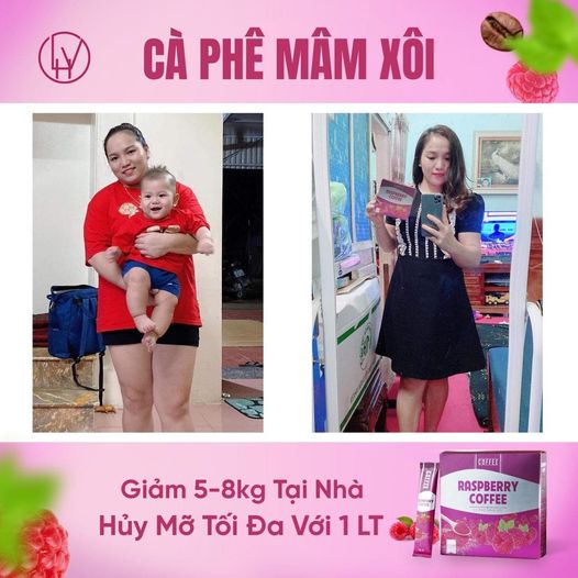 [Chính Hãng] Cà Phê Mâm Xôi Giảm Cân Raspberry Coffee