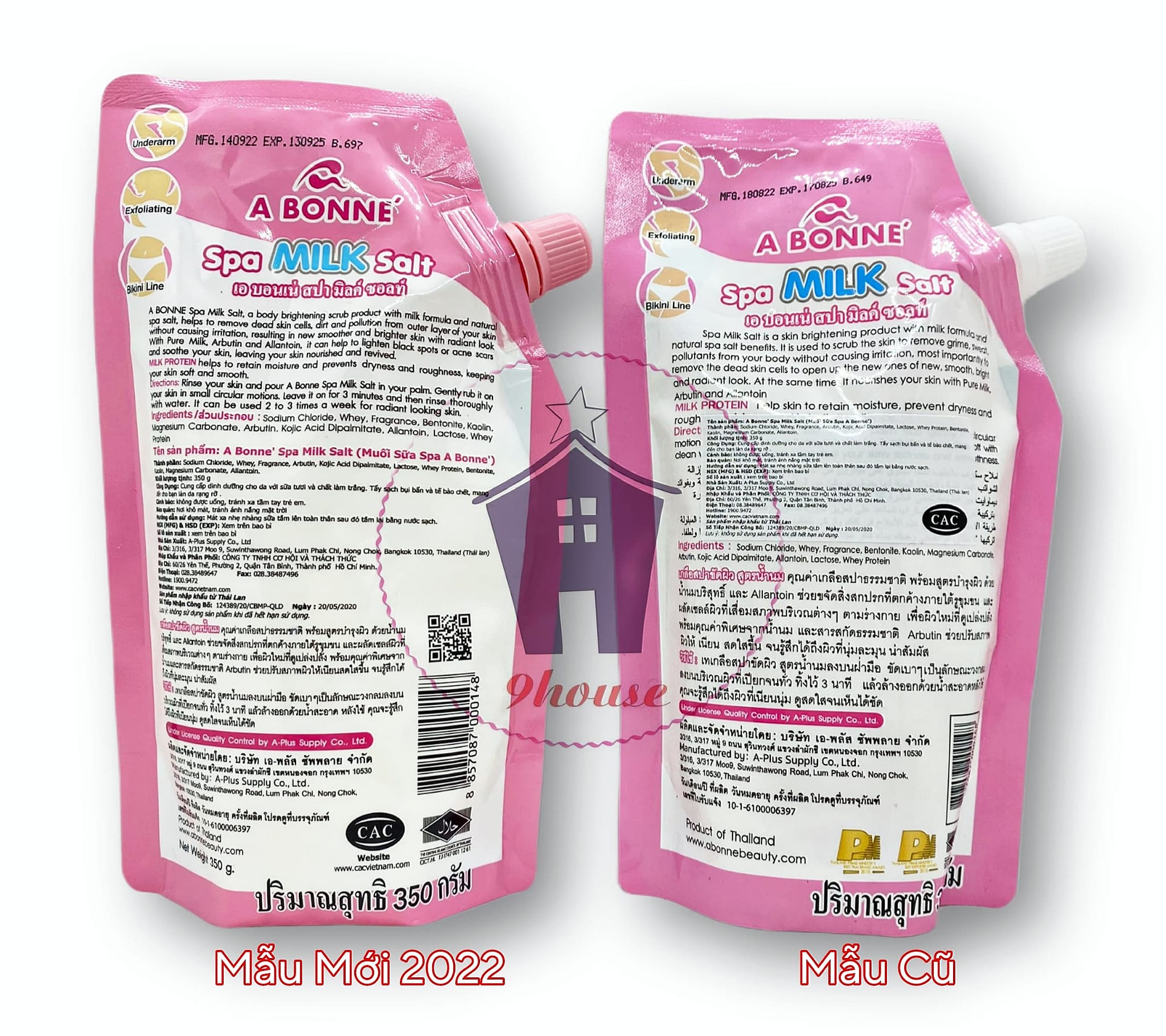 01 Muối Tắm Sữa Bò Abonne Thái Lan 350gram