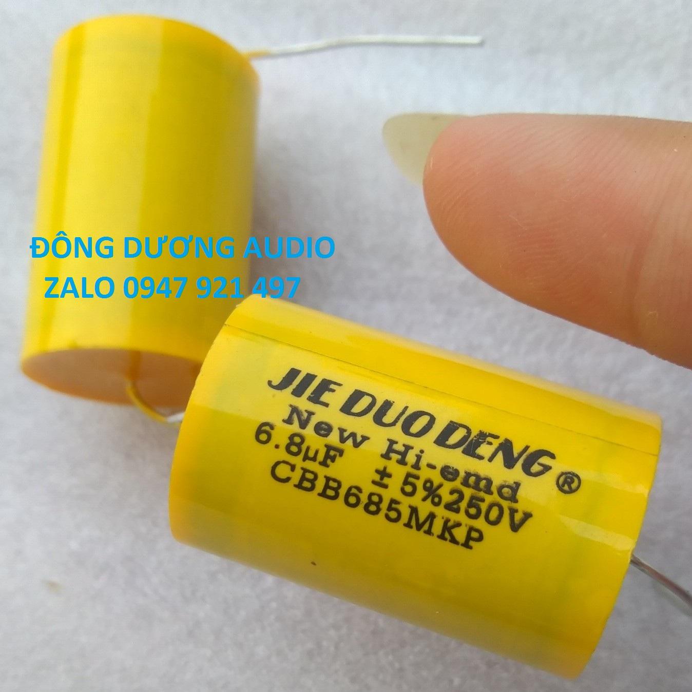2 CON TỤ PHÂN TẦN 6.8MF 250V - VÀNG TRÒN