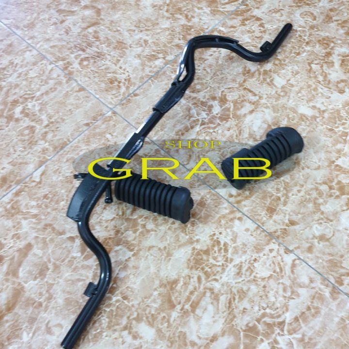 Gác chân gập gù [ TẶNG 2 BÊN CAO SU ] xe DREAM - WAVE / Gác chân giữa