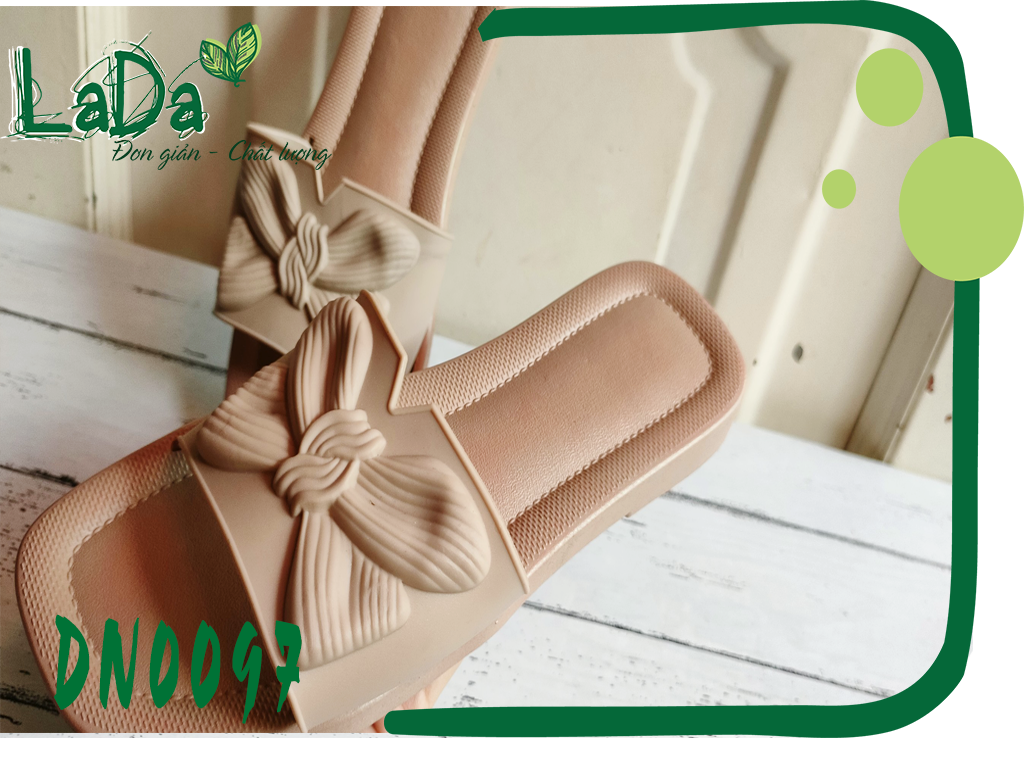 Dép Quai Ngang Nữ Đính Nơ Siêu Êm Chân [DN0097]