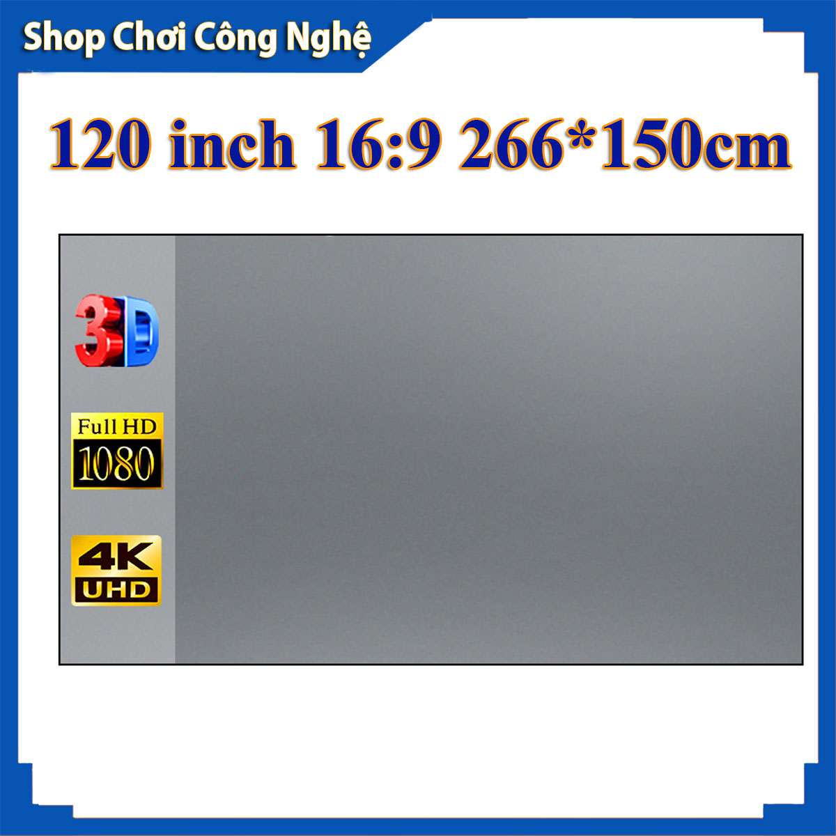 Màn hình máy chiếu phản quang 120 inh