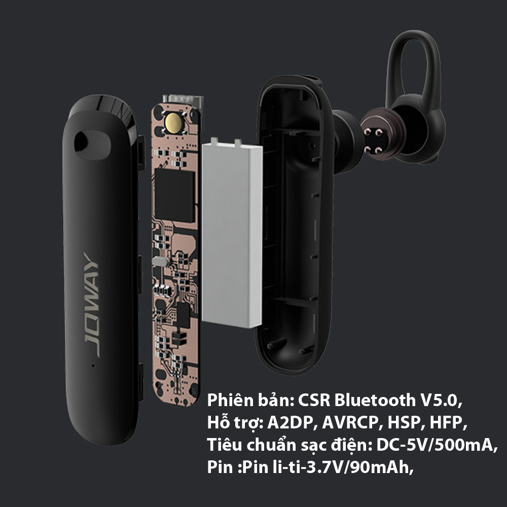 [HCM]JOWAY H69 Tai Nghe Bluetooth Cao Cấp (Chống Khử Âm Ồn Khi Chạy Xe)