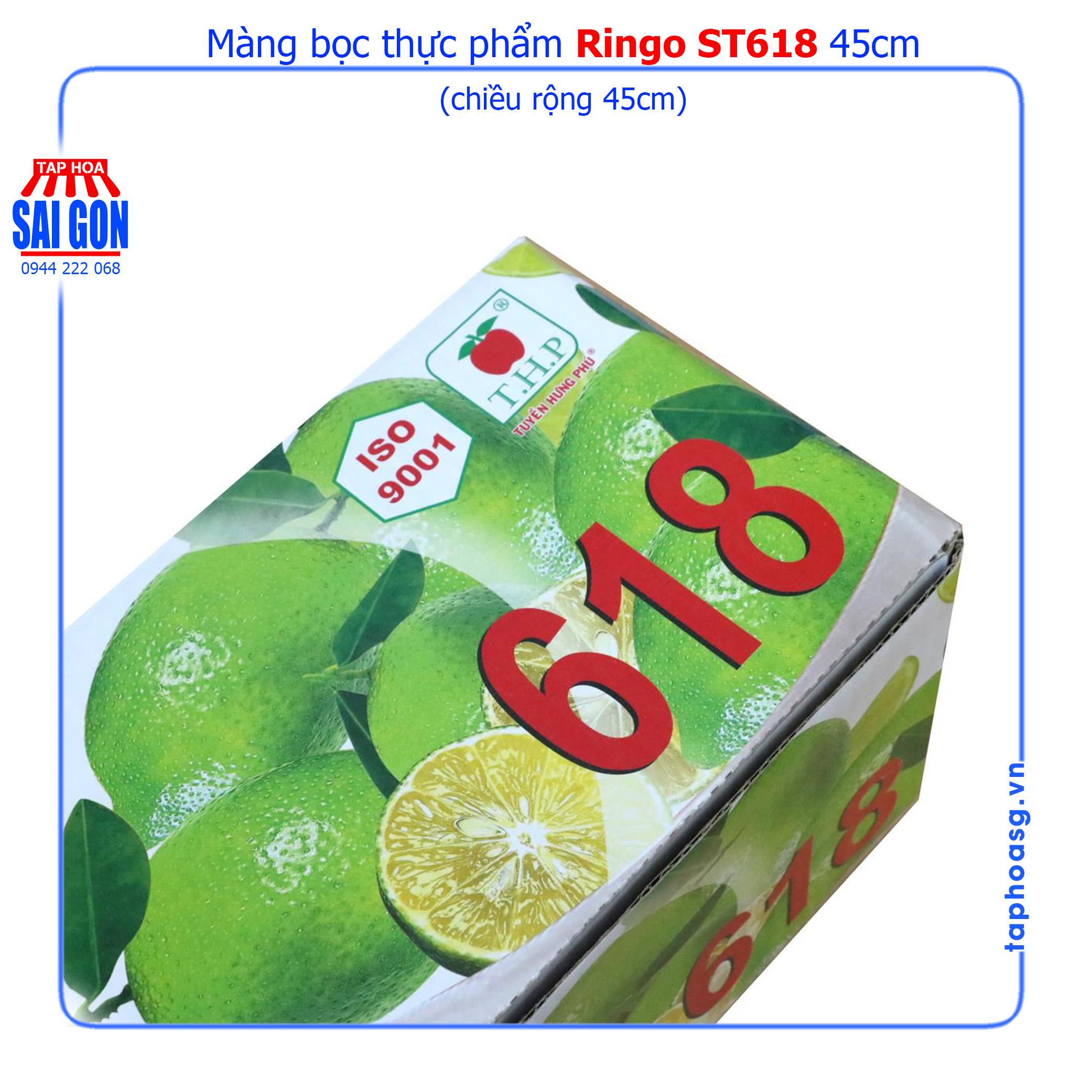 Màng bọc thực phẩm Ringo ST618 chiều rộng 45cm
