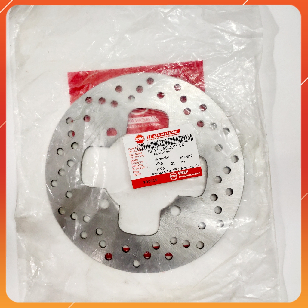 Đĩa Phanh Sau xe STAR SR 125 Chính Hãng SYM