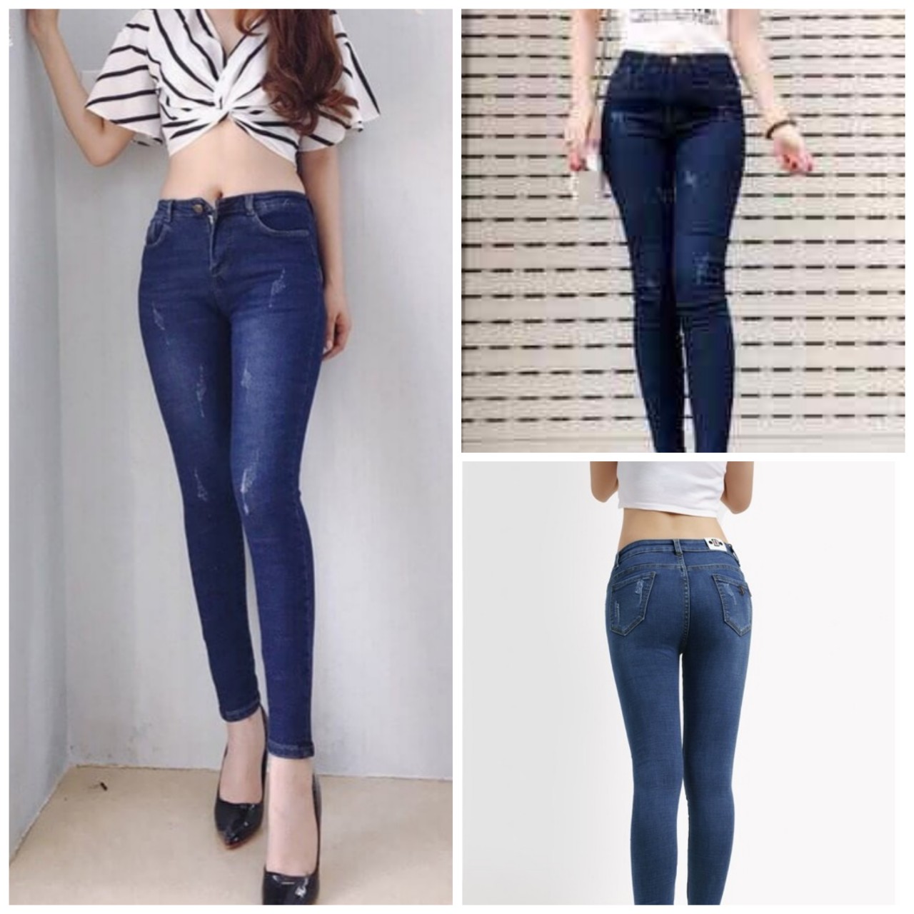 [HCM]Quần Jean Nữ Cào Co Giãn Lưng Cao