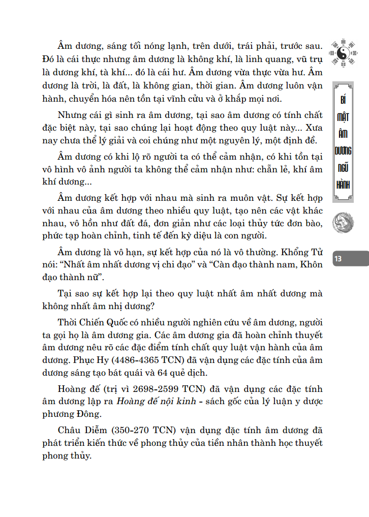 SÁCH - Bí mật âm dương ngũ hành (bìa cứng)