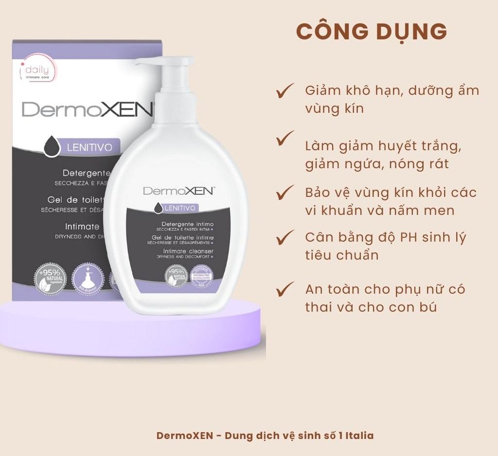 Dermoxen Lenitivo - Dung dịch vệ sinh phụ nữ