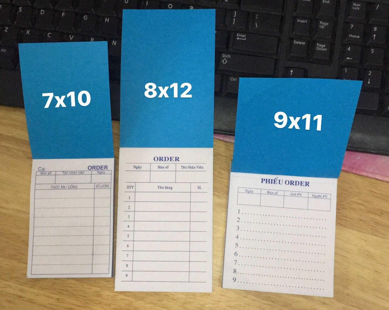 Combo 50 Cuốn Sổ Order 2 Liên 100 tờ 7x10