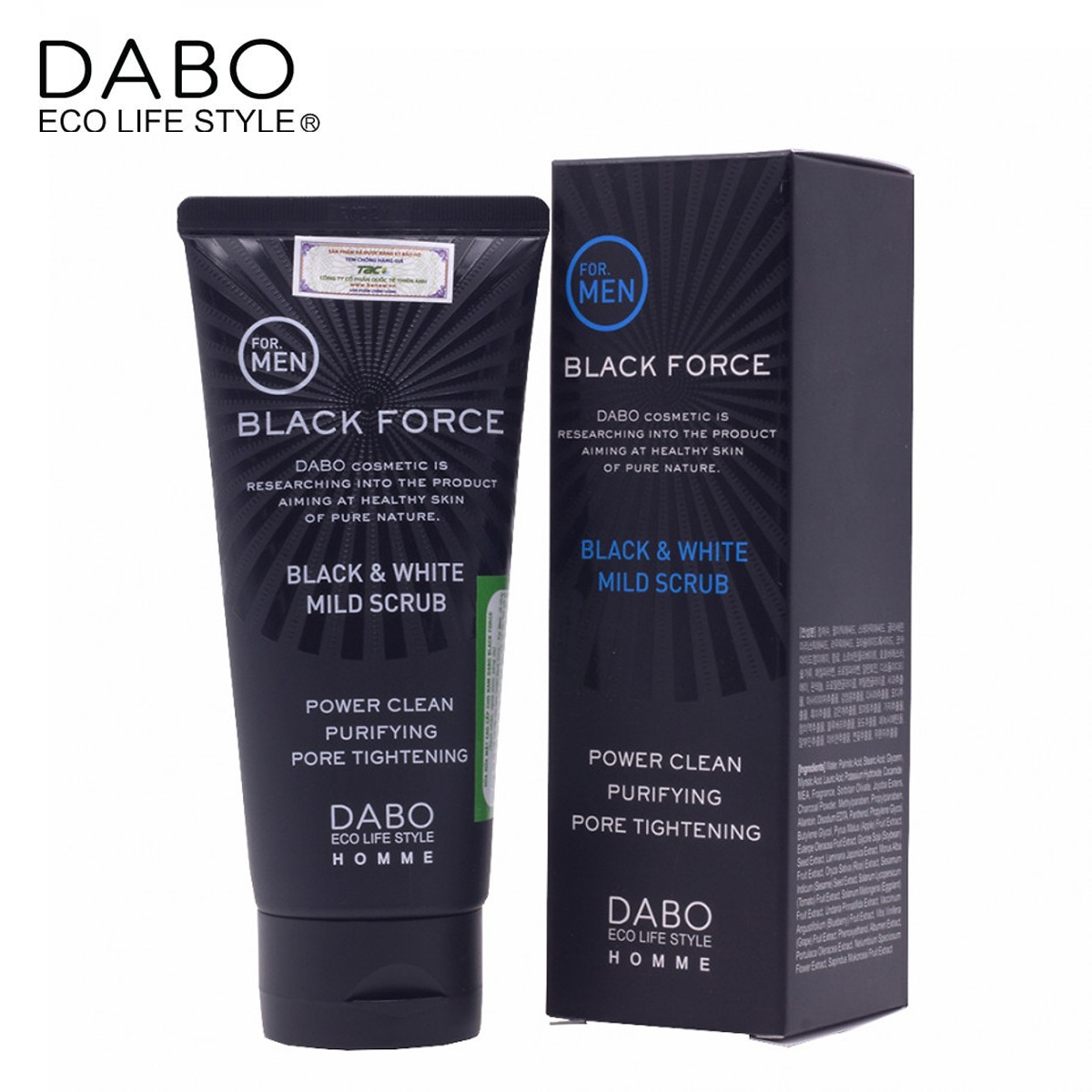 SỮA RỬA MẶT DÀNH CHO NAM BLACK FORCE DABO 120ML