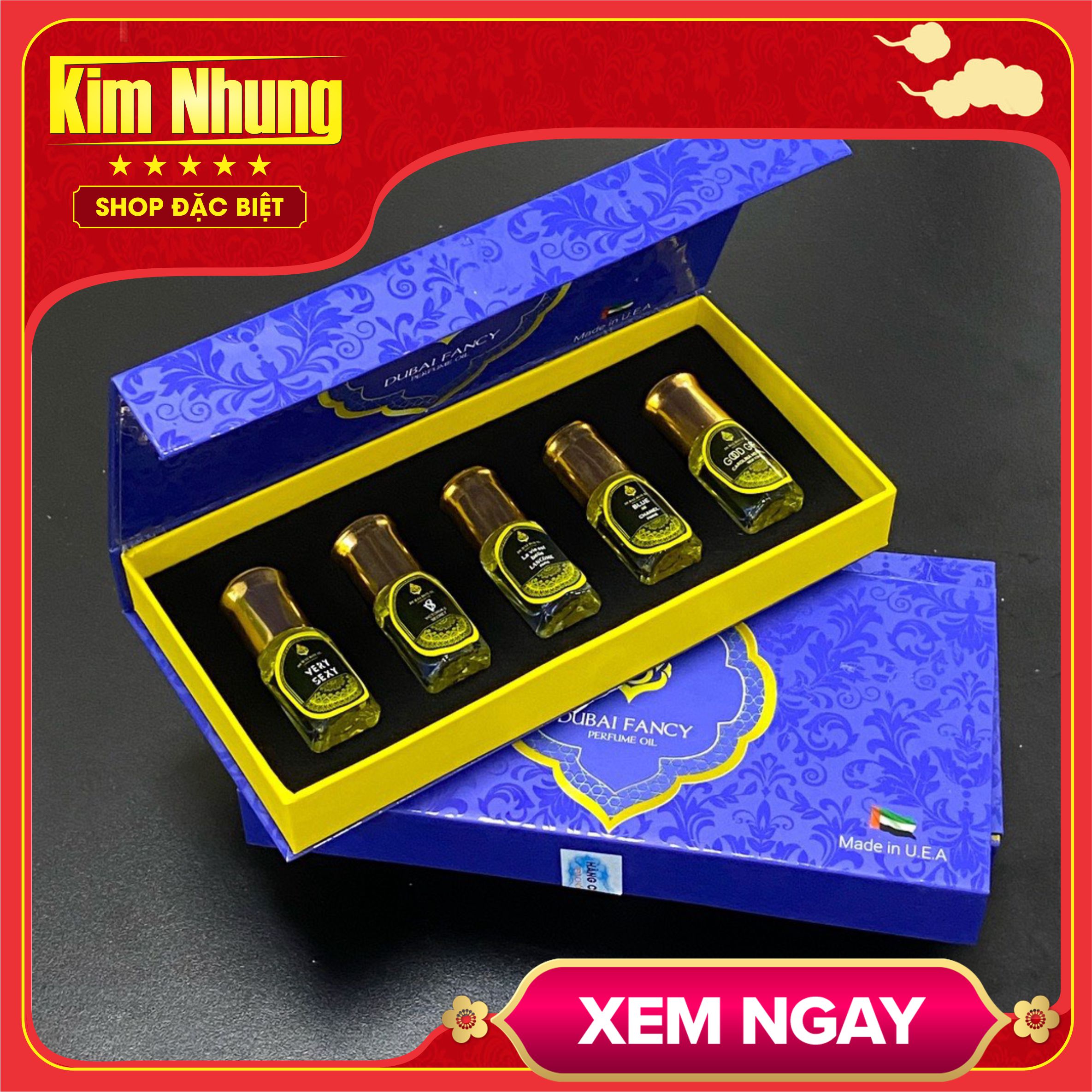 Set 5 chai tinh dầu nước hoa dubai
