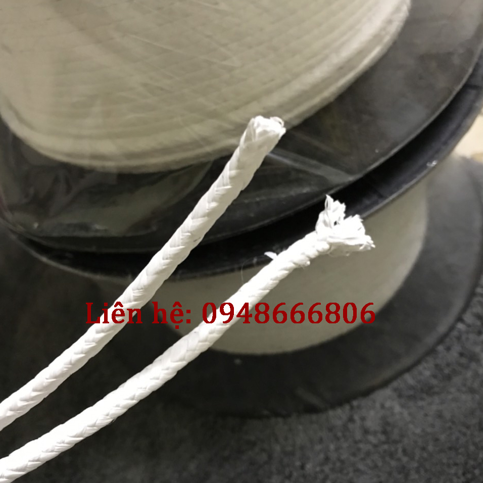 Dây tết chèn teflon, sợi teflon vuông kích thước 4x4