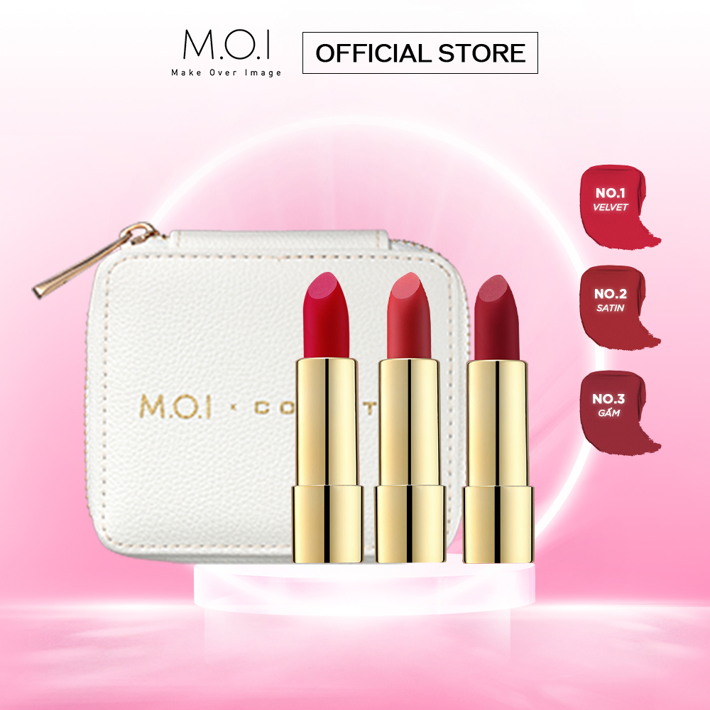[SET QUÀ TẶNG] Son thỏi M.O.I x Công Trí Phiên Bản Giới Hạn _ 3.1 và 3.2