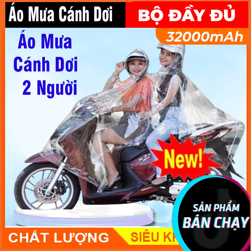Áo Mưa Trong Suốt Loại 2 Đầu,Áo mưa 1 người, Áo Mưa Xe Mây Hàng Loại 1 Dày Đẹp Siêu Bền