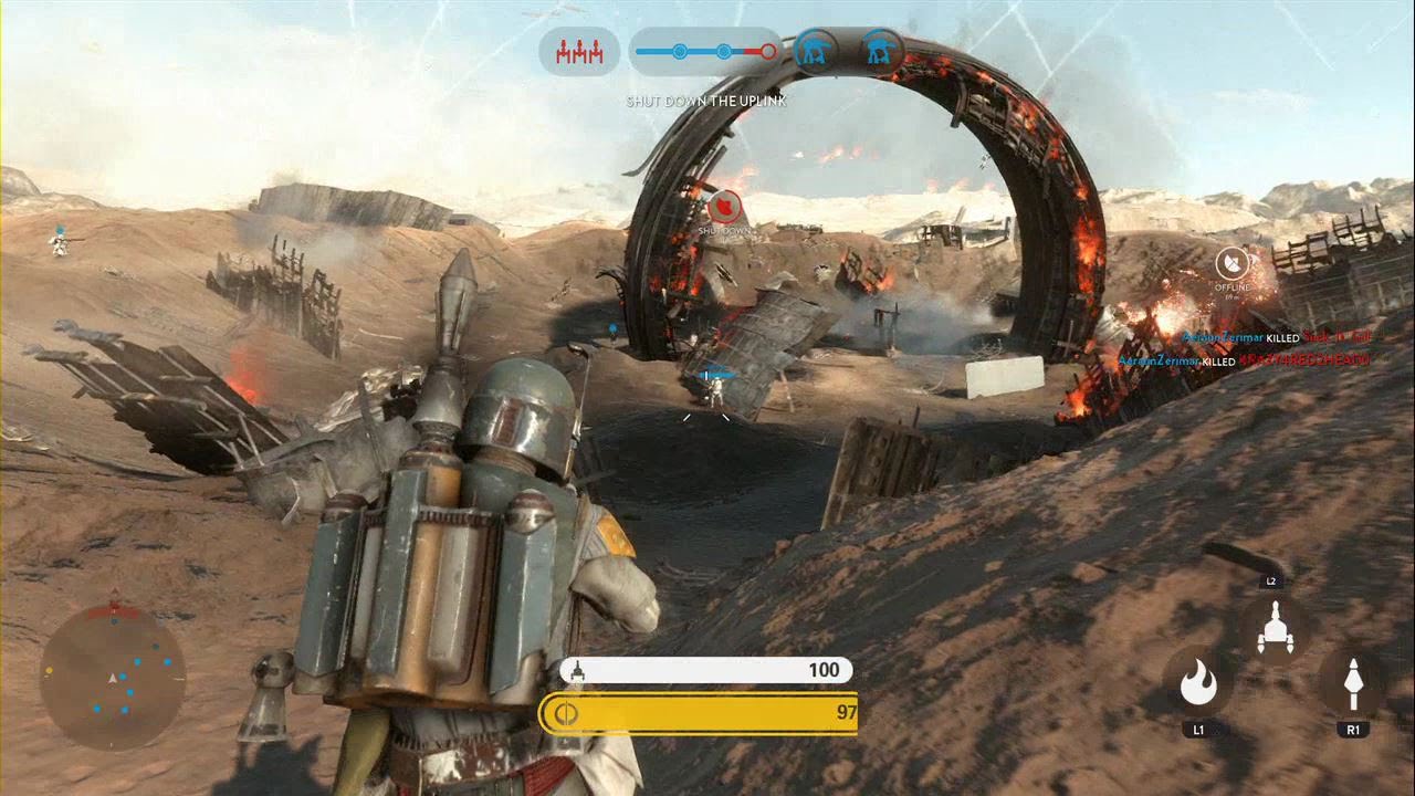 Đĩa Game 2ND Star Wars Battlefront cho máy PS4 PS5