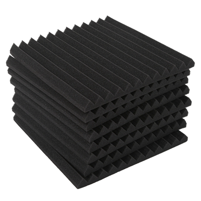 Wedge Acoustic Foam With Adhesive Tape 8 Pcs Soundproof Panels,Silencing Sponge