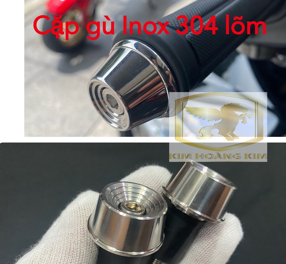 Gù tay lái INOX kiểu Lõm 304 gắn xe máy,Winner,exciter,wave,sirius..Đúng Inox 304 rất bóng rất đẹp siêu rẻ
