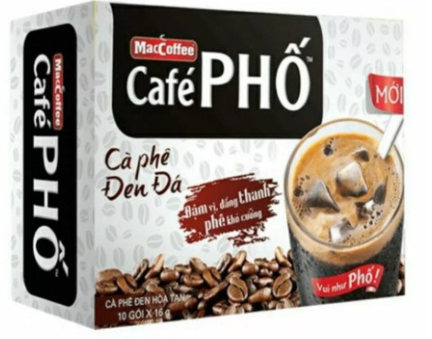 Cà Phê Phố Đen Đá ( Hộp 10 gói x 16g)