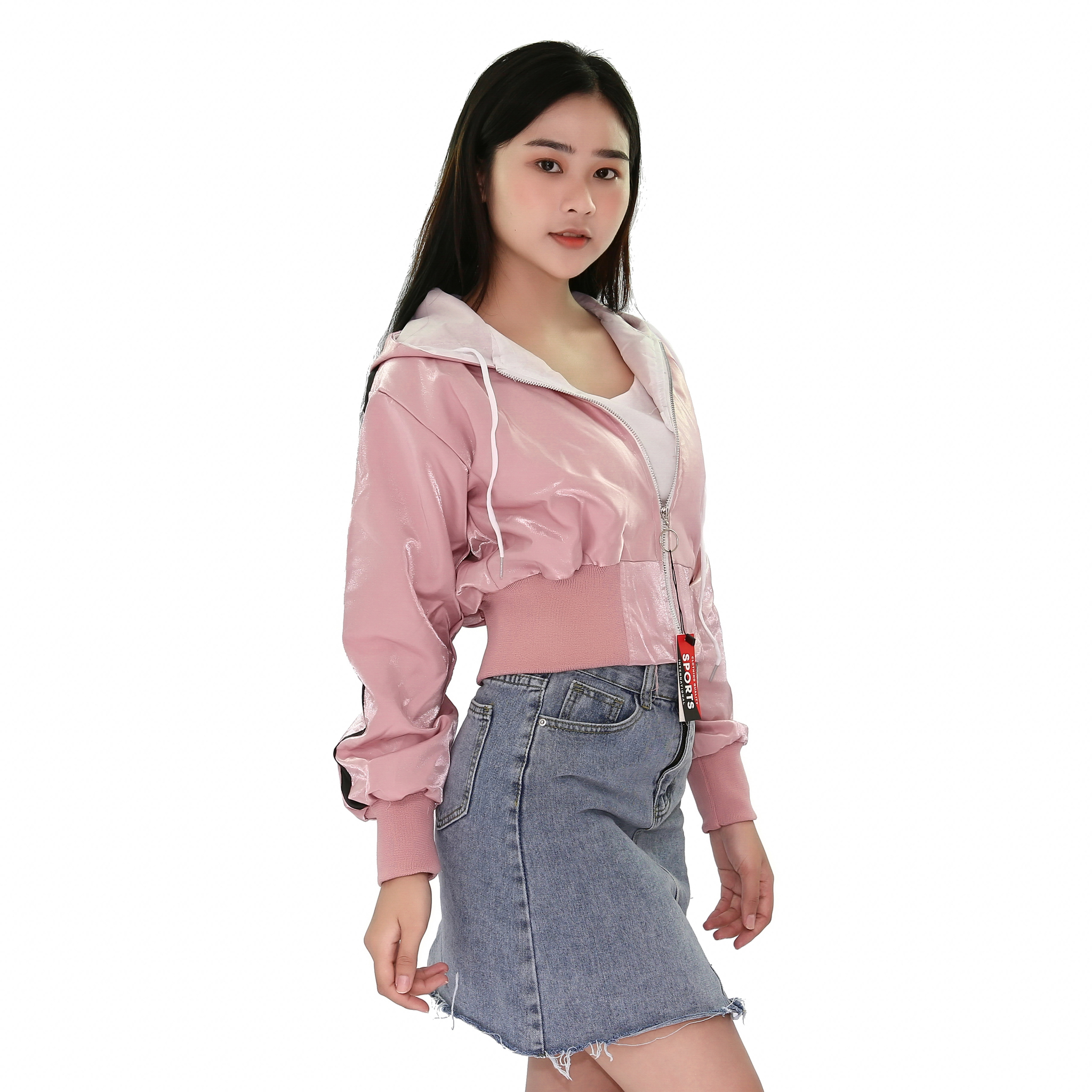 [HCM]Áo Khoác Phi Xà Cừ Form Lửng Phối Nón Style Cá Tính