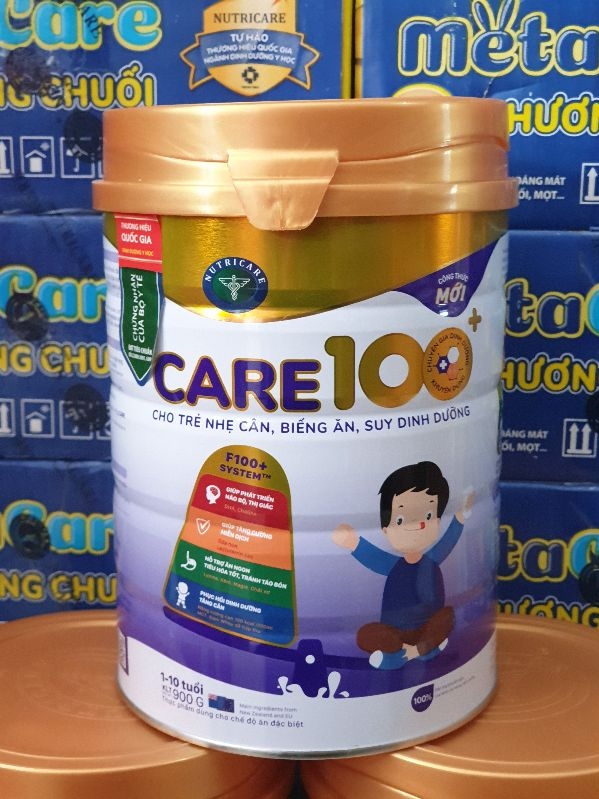 Sữa bột Care 100+ Nutricare 900g (CAM KẾT CHÍNH HÃNG, DATE MỚI)