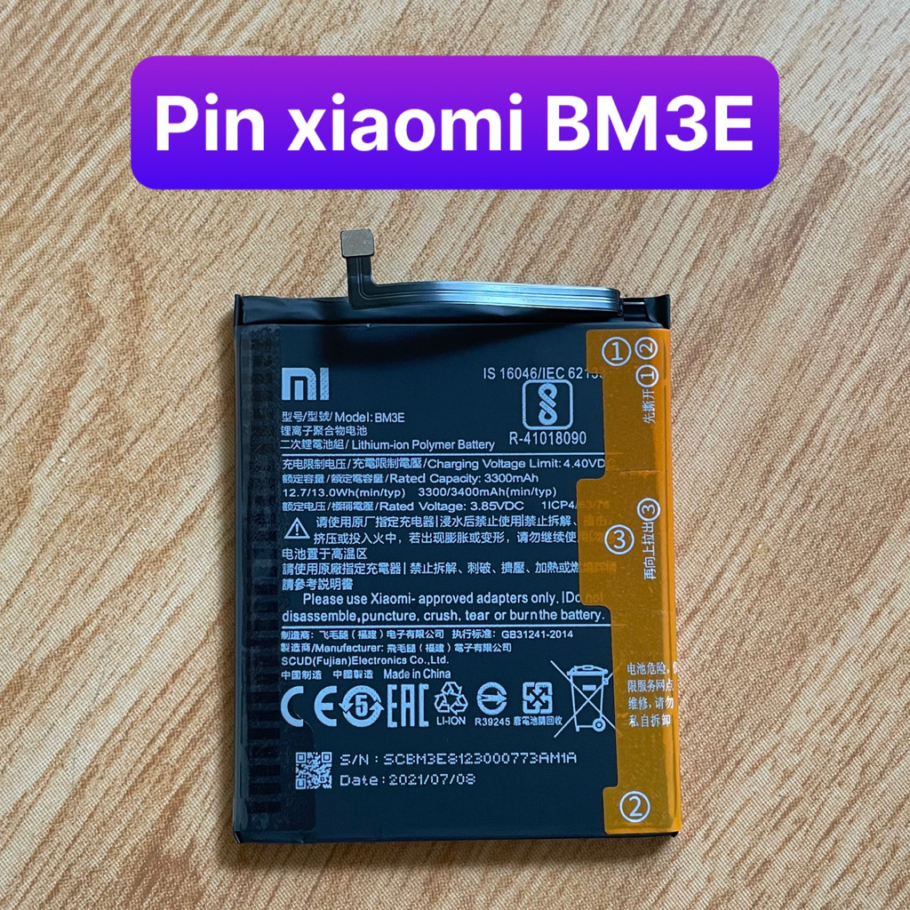 Pin xiaomi mi 8 / bm3e