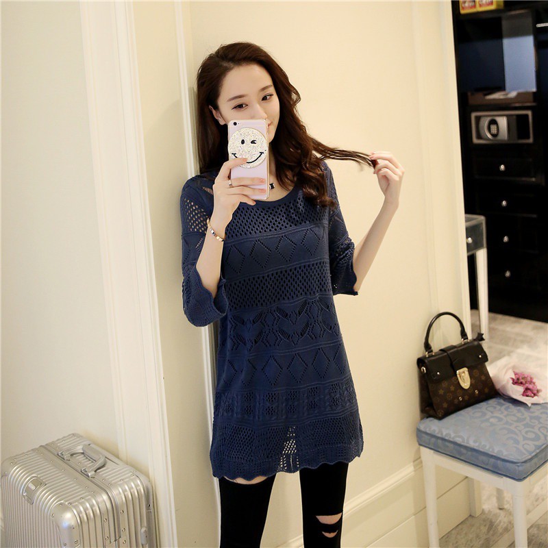 [HCM] ÁO LEN FORM DÀI XINH XẮN NGỌC TRÂN NT4237