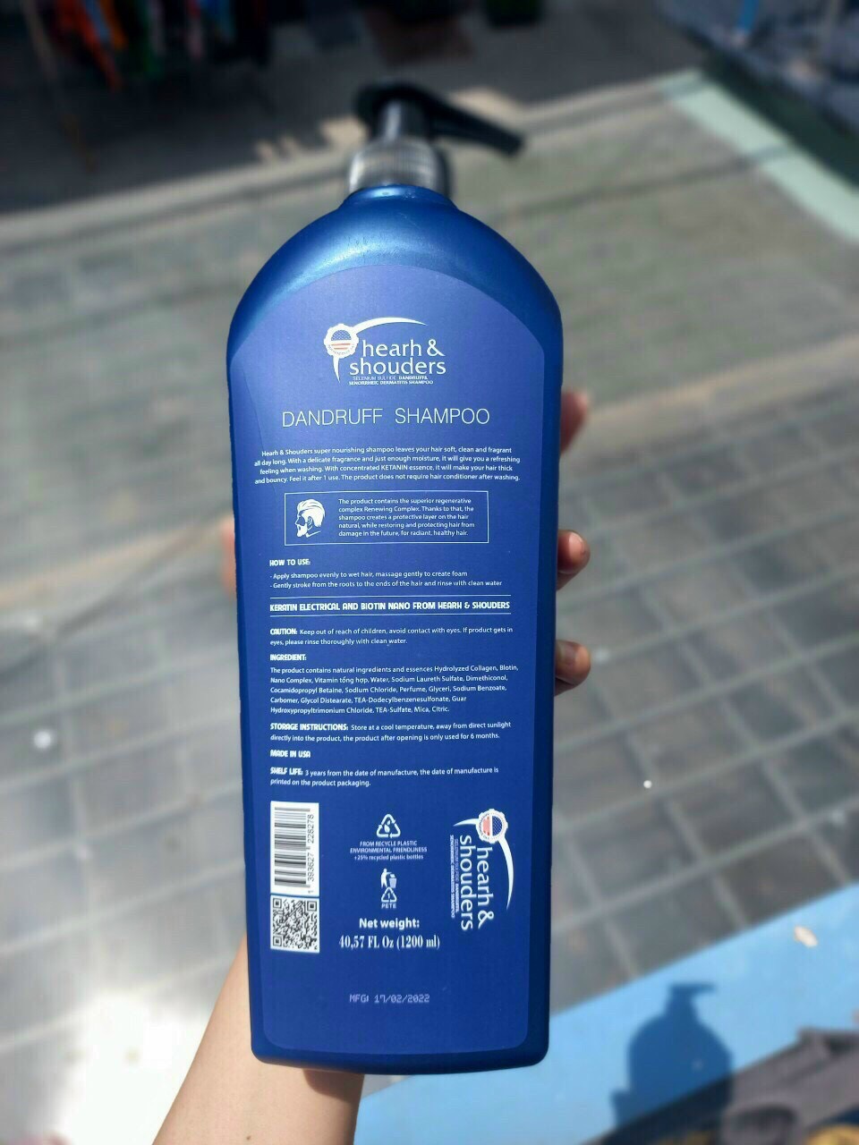 Dầu Gội Head & Shoulders Men 1200ml Sạch Gàu , Chắc Khỏe Tóc