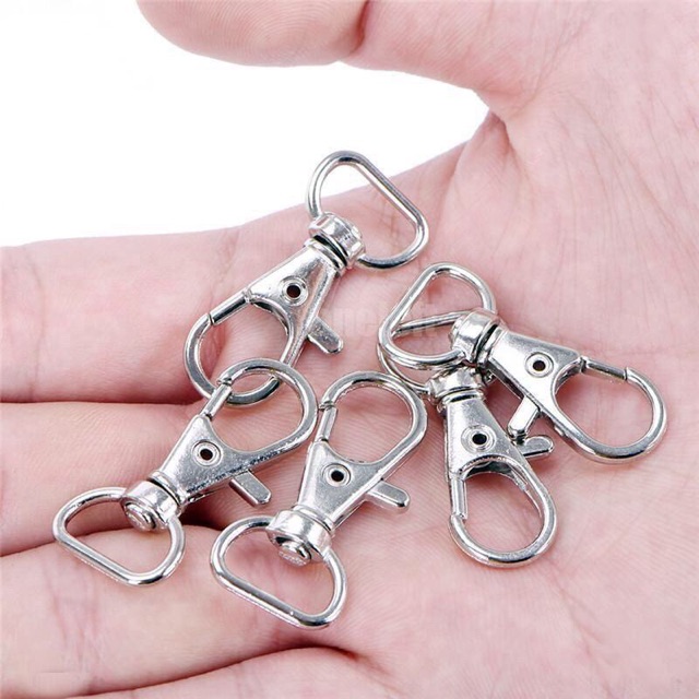Móc Càng Cua inox gắn chìa khoá - handmade
