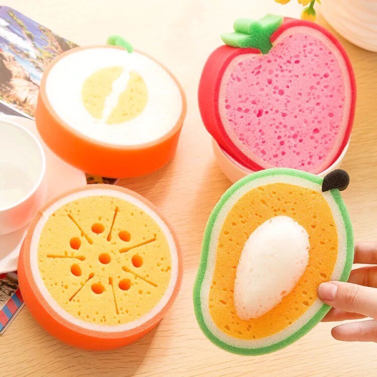 Mút rửa chén trái cây đa năng mút trái cây