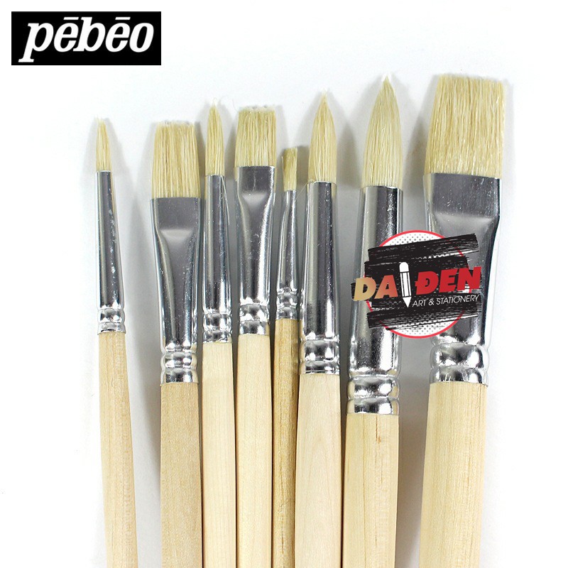 [HCM]Bộ 8 Cọ Vẽ Sơn Dầu-Acrylic Pebeo