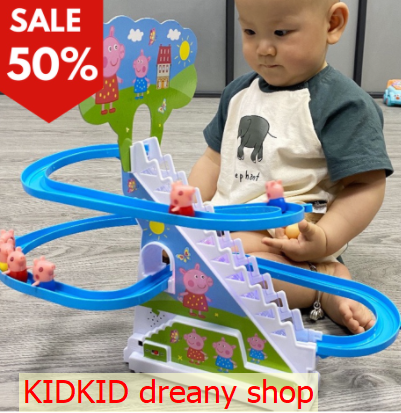 Đồ Chơi Trẻ Em Heo Con Leo Cầu Thang Ngộ Nghĩnh Có Âm Nhạc, Đồ chơi cầu trượt heo peppa