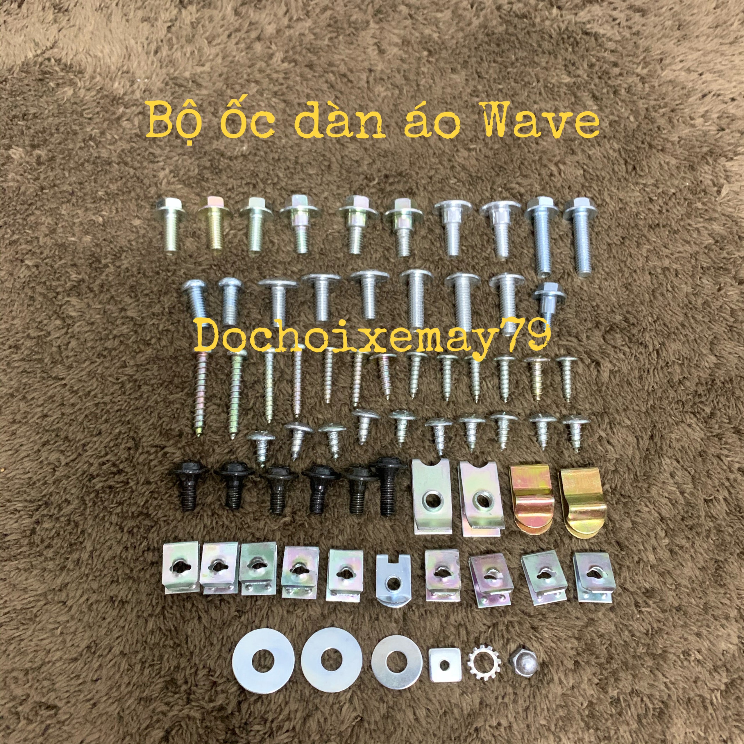 Bộ ốc dàn áo xe Wave Rs , Wave A , Wave S100