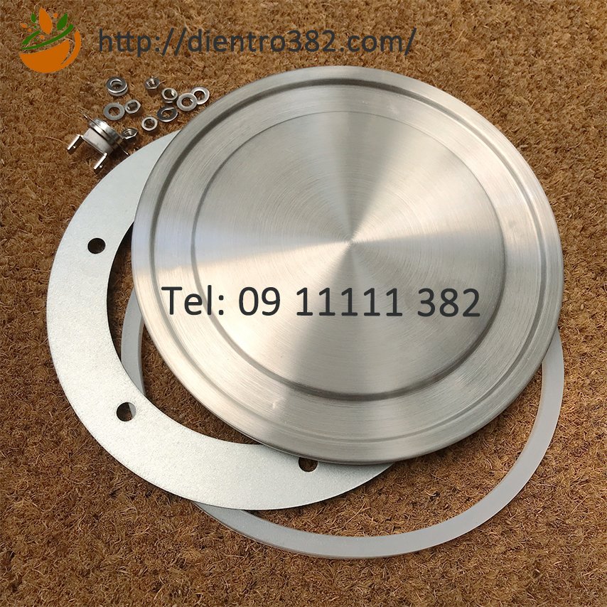 Mâm nhiệt, đĩa nhiệt đun sôi nước 20cm điện áp 220V- 3000W chất liệu inox 304. mâm nhiệt cho nồi phở.