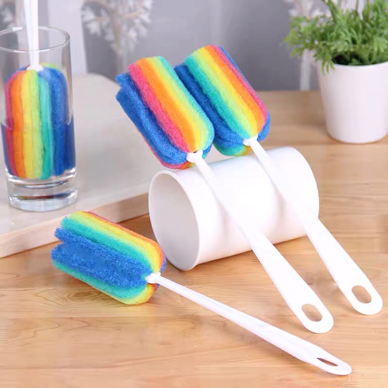 Dụng Cụ Cọ Rửa Ly Cốc Chén Đa Năng 7 Màu