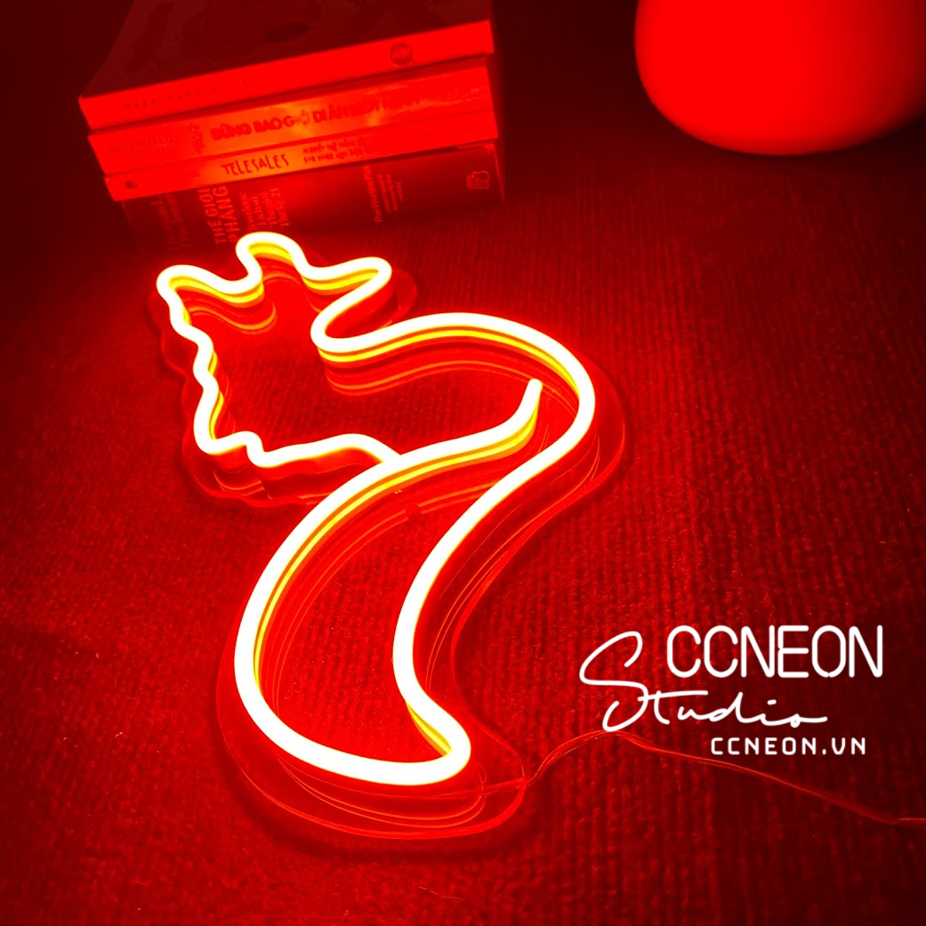 Đèn Trang Trí Phòng Led Neon Sign Hình Con Cáo