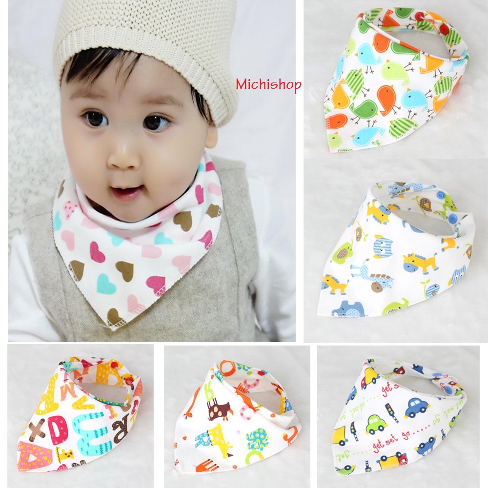 Set 2 Khăn Yếm Tam Giác Cho Bé