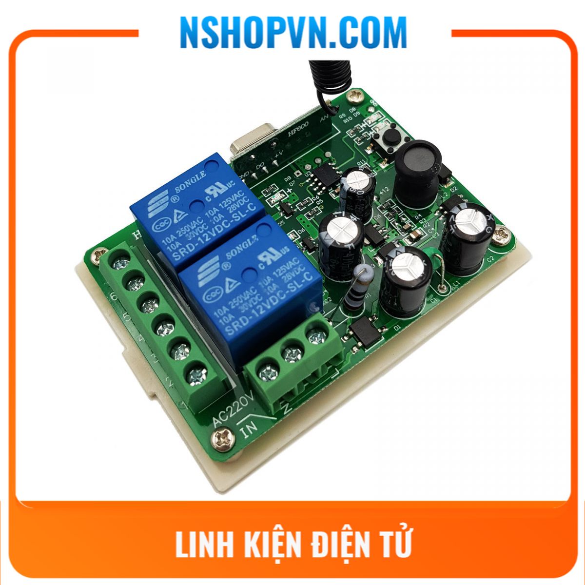 Bộ điều khiển rf 315mhz | 433mhz 220v 1 kênh - 2 kênh