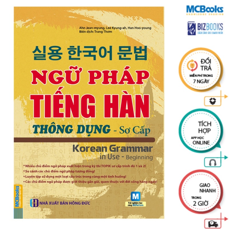 Ngữ pháp tiếng Hàn thông dụng sơ cấp - Korean Grammar in use Beginning - MCBOOKS Sách tự học tiếng hàn