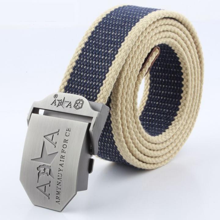 Thắt lưng vải dù canvas mặt khóa Armynauy